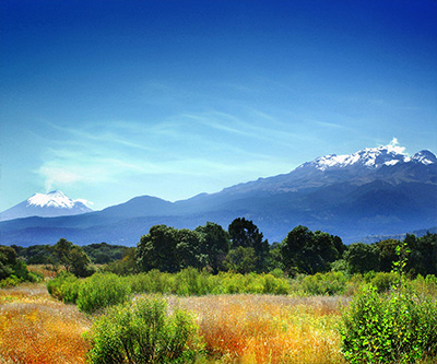 Registro fotográfico - Popocatépetl e Iztaccíhuatl.